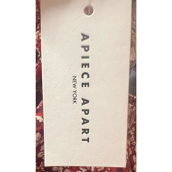 Apiece Apart Gali Shirred Organic Cotton Top in Mn Bouquet NWT Size Large - Picture 7 of 8